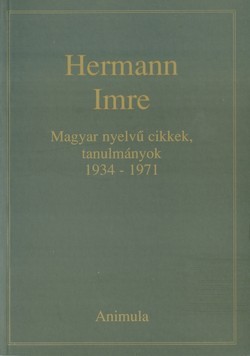 Magyar nyelvű cikkek, tanulmányok 1934-1971