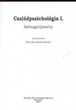 Családpszichológia I.