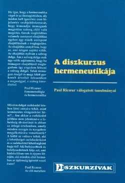 A diszkurzus hermeneutikája