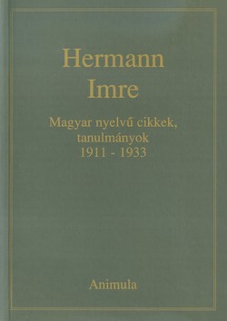 Magyar nyelvű cikkek, tanulmányok 1911-1933